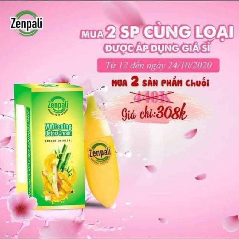 [CHÍNH HÃNG] Detox Chuối Zenpali Thải Chì Giảm Thâm (chuối