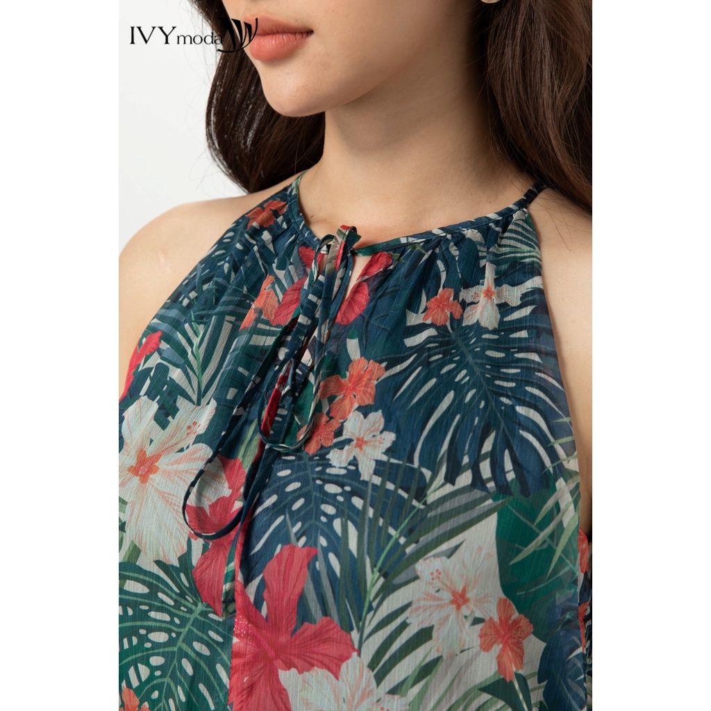 Đầm maxi cổ yếm IVY moda MS 41M6699