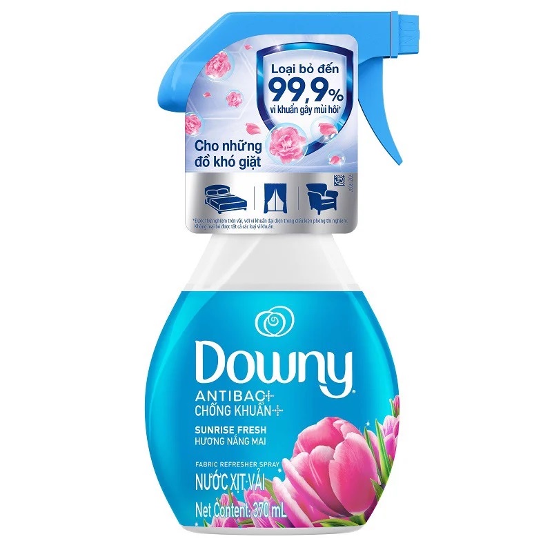 Xịt Vải Downy Hương Nắng Mai Chai 370ml (hàng khuyến mãi)