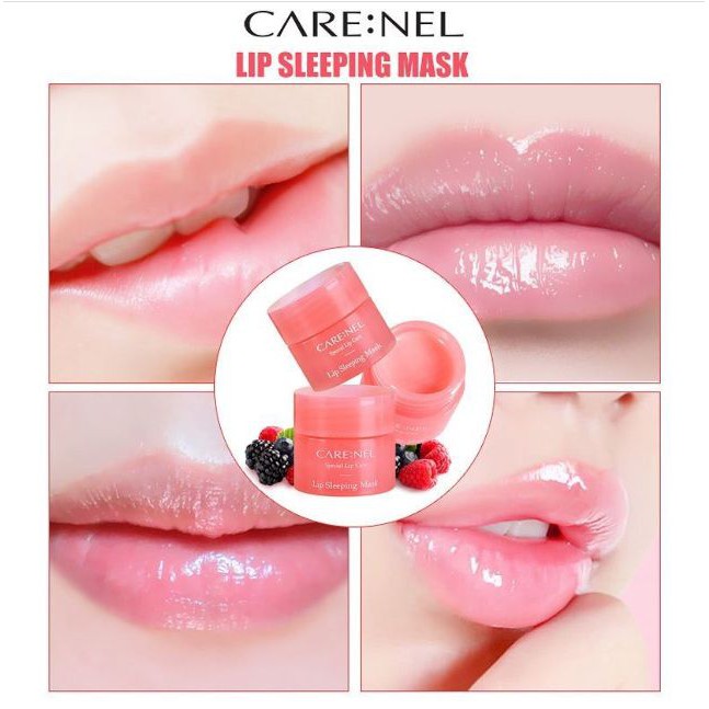 (HÀNG CHÍNH HÃNG ) Mặt Nạ Ngủ Môi Mini CARE:NEL Lip Sleeping Mask (cung cấp độ ẩm ,hết khô môi nứt nẻ)