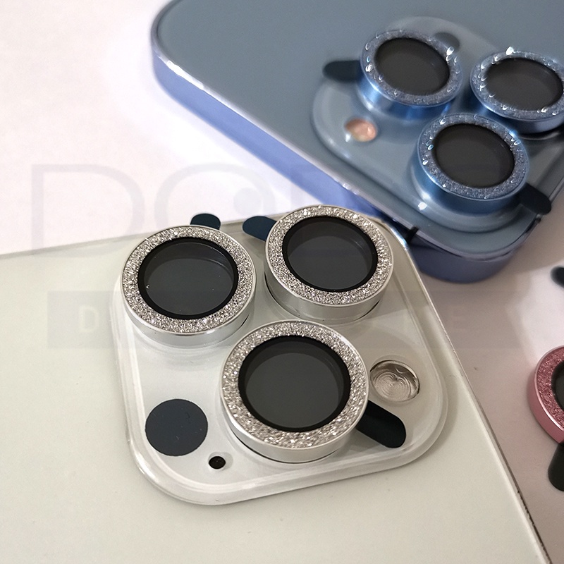 Bộ 3 dán bảo vệ camera nhũ titan iPhone 13 pro max 11, 11 Pro, 11 Pro Max ,12mini, 12, 12 Pro, 12 Pro Max siêu nổi bật D