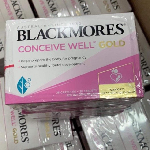 Viên uống tăng khả năng thụ thai Blackmores Conceive Well Gold 56v Úc