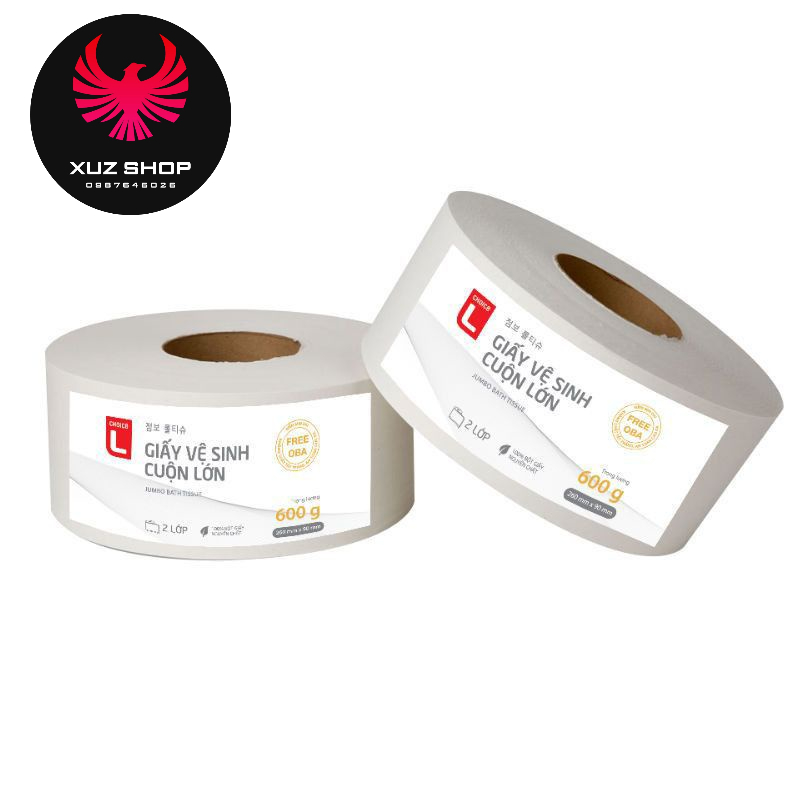 Khăn giấy cuộn 2 lớp cuộn lớn Lotte Hàn Quốc