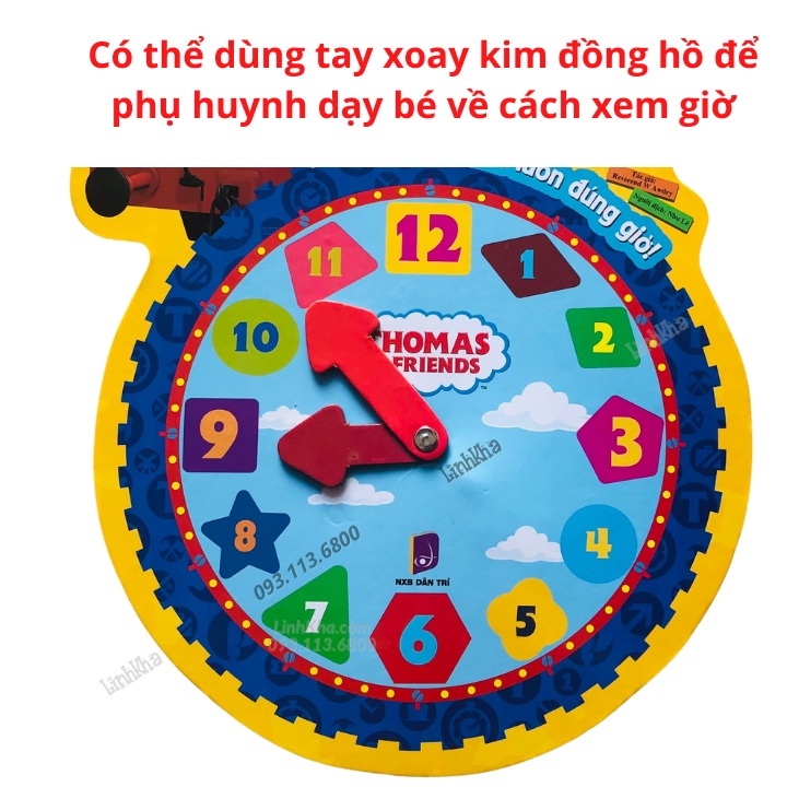 Sách - Đồng Hồ Đầu Tiên Của Bé - Cho Bé Học Cách Xem Giờ - Tân Việt