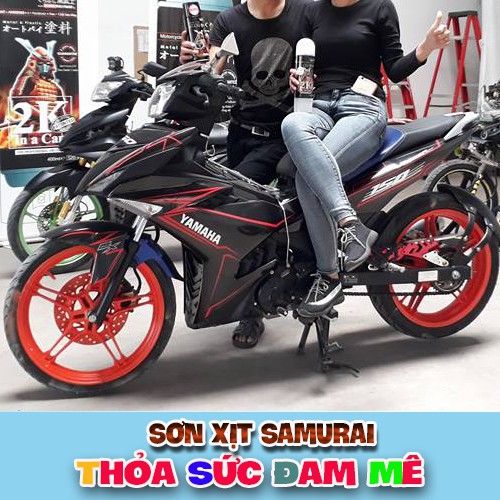 chai sơn màu cam rực Y3505 sơn xịt Samurai .