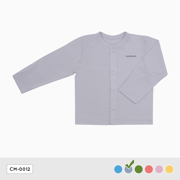 Áo cài giữa tay dài Coolmom chất liệu sợi tre cao cấp / CM-0012