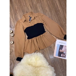 Áo peplum tay dài bigsize 55-90kg