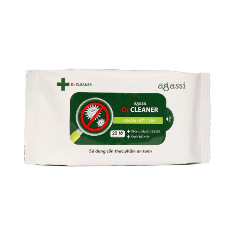 Khăn ướt cồn Agassi 20 tờ