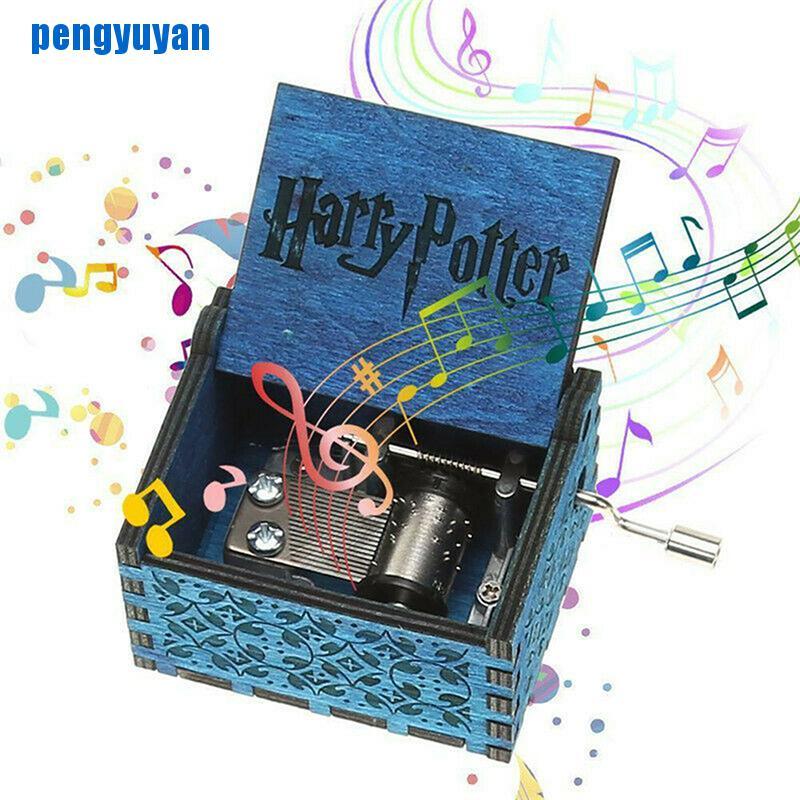 VN Hộp Nhạc Bằng Gỗ Hình Đồng Hồ Trong Phim Harry Potter