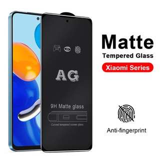 AG Kính cường lực nhám full màn chống vân tay Xiaomi Mi Poco F4 F3 M4 M3 X3 X4 Pro 11T 9T 10T 11 Lite Redmi Note 7 8 9 10 11 12 13 12S 11S 10S 9S 13C 12C 9A 9C 10C