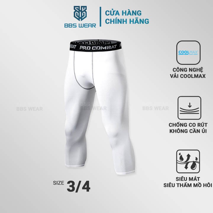 Quần Legging 3/4 Nam BSS WEAR - Quần Thể Thao Nam Lửng Chuyên GYM Bóng Rổ Bóng Đá ...