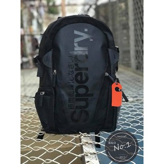 [ FREESHIP TOÀN QUỐC ] Balo Chống Thấm Nước Đựng Laptop, Quần Áo Superdry Classic Màu Đen - Quai Bọc Đệm Bền BH 3 Tháng
