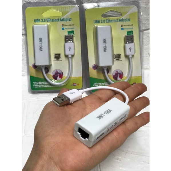 USB 2.0 to LAN VIKI cao cấp giúp chuyển đổi từ cổng usb sang cổng mạng lan, giúp kết nối internet ổn định。