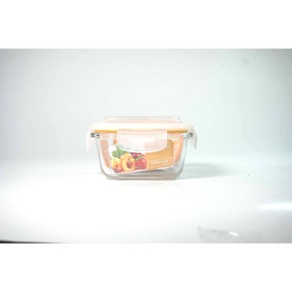 Hộp thủy tinh vuông Happy Cook HCG-032S 320ml
