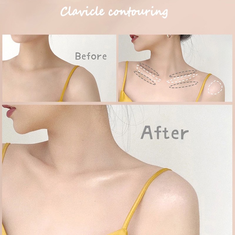 Bảng Phấn Bắt Sáng/Tạo Khối Minshzee 4 Màu Lì Làm Sáng Da