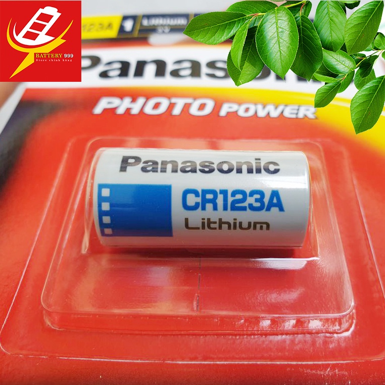 Vỉ 1 Viên CR123 (CR123A) Panasonic Lithium 3 V - Hàng chính hãng