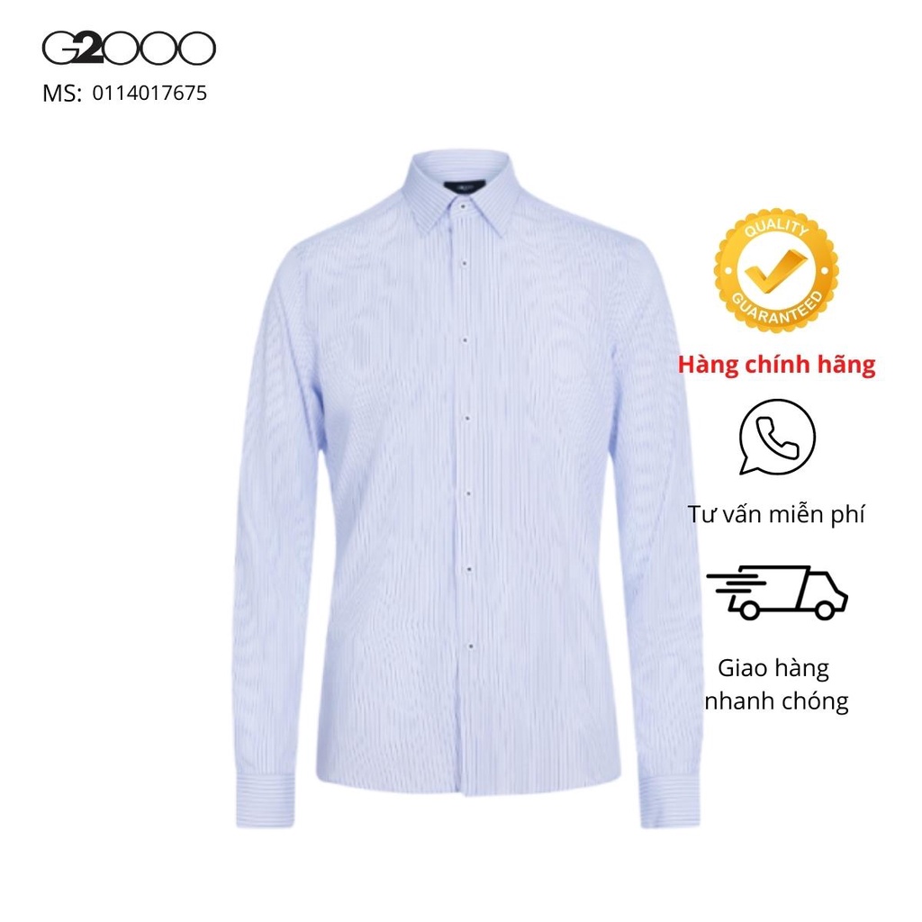 Áo Sơ Mi Nam G2000  Tay Dài Màu Xanh