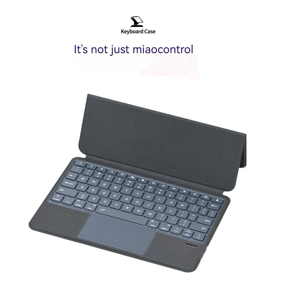 Xumu Magnetic Touchpad Wireless Bluetooth Keyboard Case For iPad Pro 11 3th gen 2021 Air 4 4th gen Air 5 5th gen 10.9 inch 2020 2018 Not Detachable Trackpad Vertical Split Leather Holder Stand Protection Cover