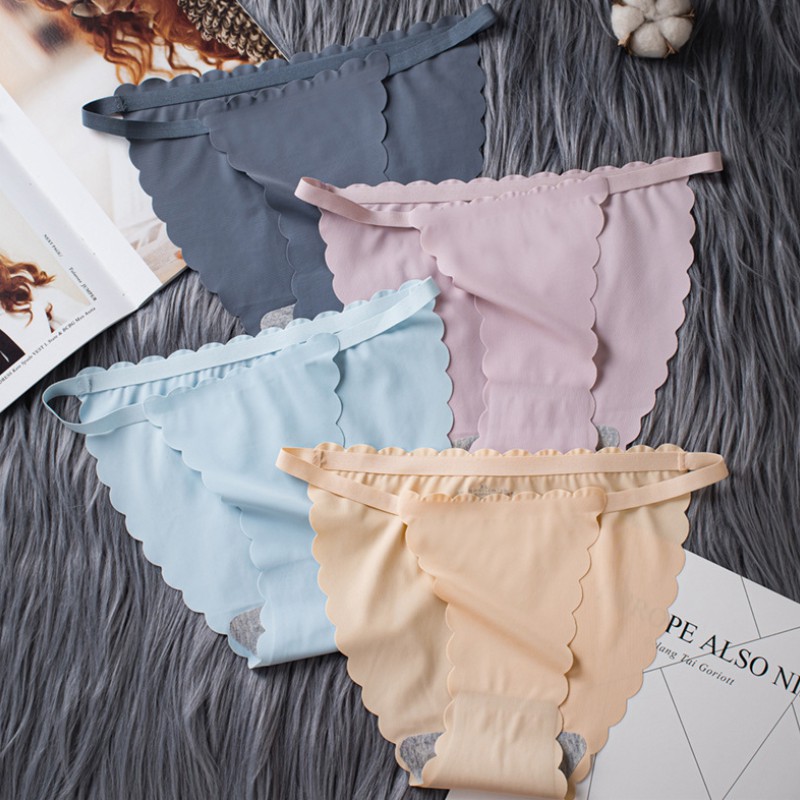 [Mã 12FASHIONSALE1 giảm 10K đơn 50K] [Che tên] Quần lót tam giác lụa băng không đường may | BigBuy360 - bigbuy360.vn