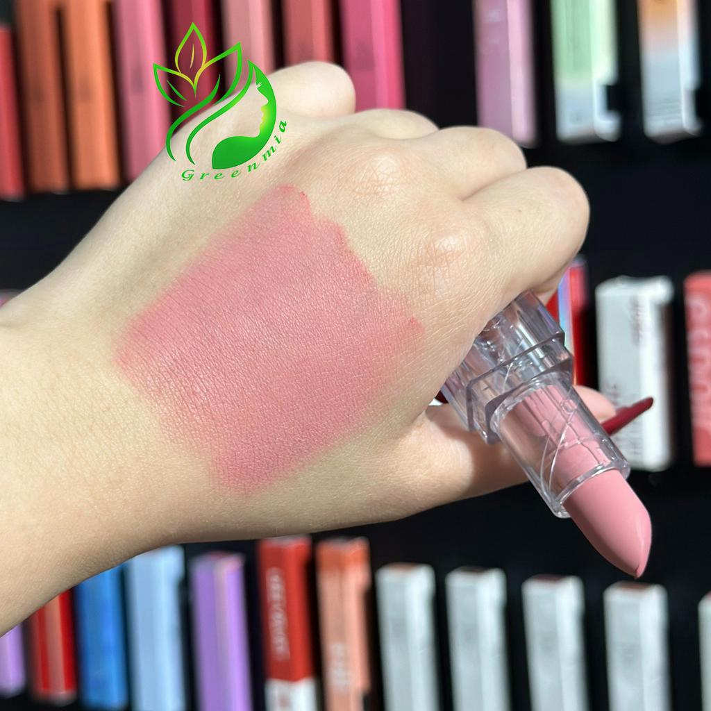 Son Môi 3CE Thỏi Trong Suốt Soft Matte Lipstick Pale Posy Hồng Pha Chút Nude Nhạt