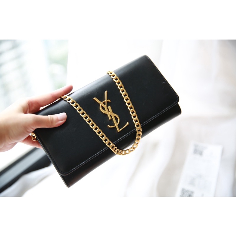 Túi kẹp nách ysll size24cm mầu đen