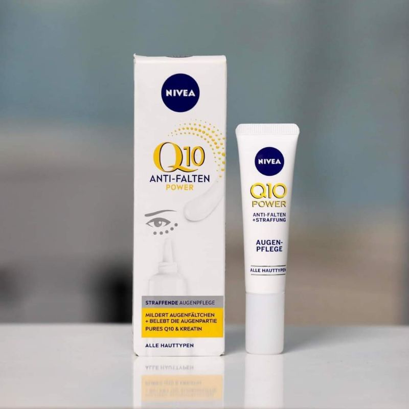 Hàng Đức Kem dưỡng chống lão hóa và thâm quầng vùng mắt Nivea Q10 mẫu mới