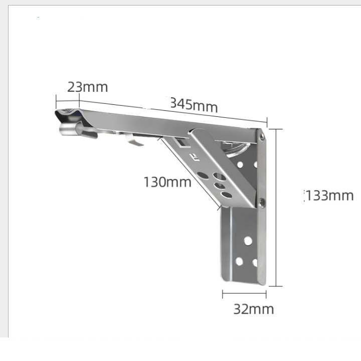 Bộ 2 bản lề gập INOX 304 chịu tải 60kg | BigBuy360 - bigbuy360.vn