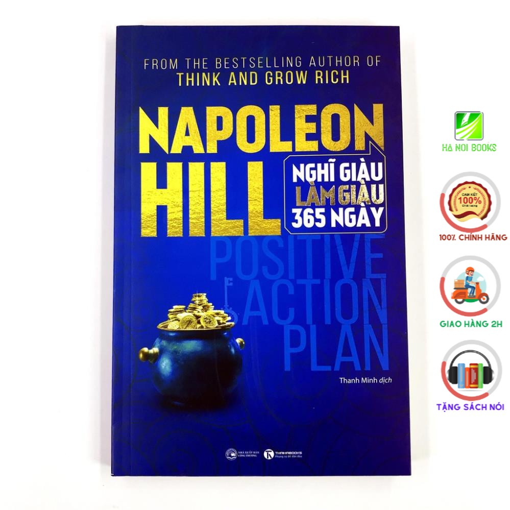 Sách - Napoleon Hill - Nghĩ Giàu Làm Giàu 365 Ngày [Thái Hà Books]