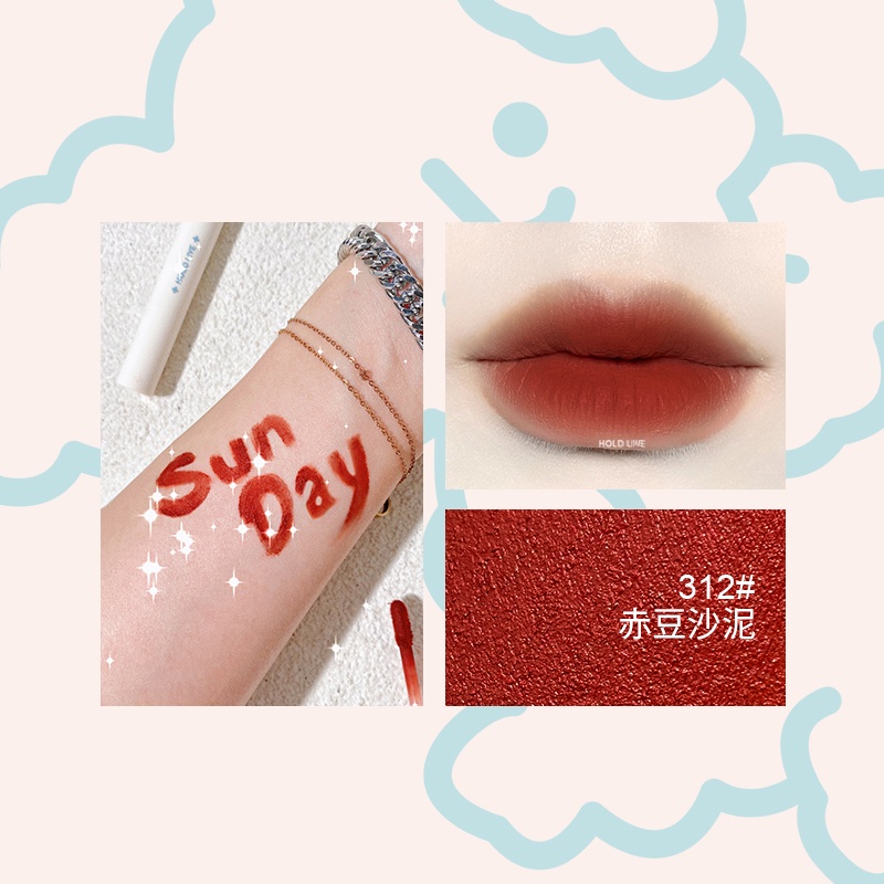 (2022 màu mới)Son kem bùn HOLD LIVE cún bông xanh mềm mướt mịn lì Little Ice Stick Lip Mud lâu trôi hot trend HL485