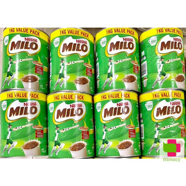 Sữa bột Nestle Milo Úc 1kg giúp tăng chiều cao, miễn dịch, phát triển trí não cho bé từ 2 tuổi và người lớn
