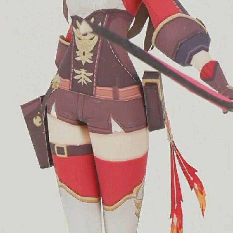 Mô hình giấy anime girl Anime Game  Amber