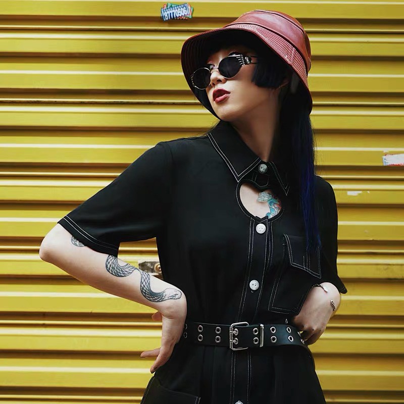 Thắt lưng xích mặt Vuông nhiều 2 hàng lỗ Tặng kèm xích 2 mẫu TL007 - Dây nịt Unisex Nam Nữ bản to kèm dây xích treo