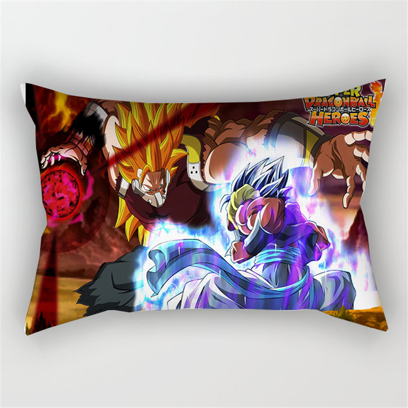 Áo Gối Vuông 30x50cm In Hình Nhân Vật Son Goku Độc Đáo