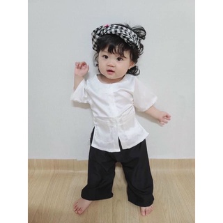 BỘ BÀ BA LỤA SATIN CHO BÉ TRAI VÀ GÁI