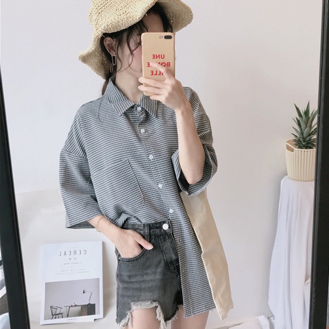 Sơ mi kẻ đen