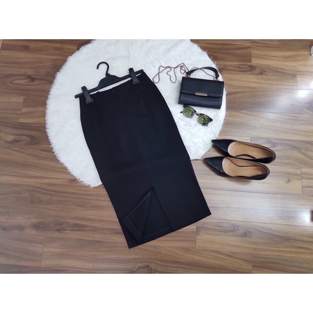 Chân Váy Bút Chì Xẻ Sau Dáng Dài 62cm Ôm Body | BigBuy360 - bigbuy360.vn