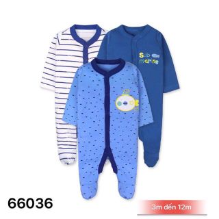 Set 3 bộ body liền bàn cho bé Trai bé Gái mã 036