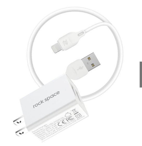 Bộ sạc 2 cổng Usb nguồn sạc nhanh 2.4A kèm dây cáp iphone