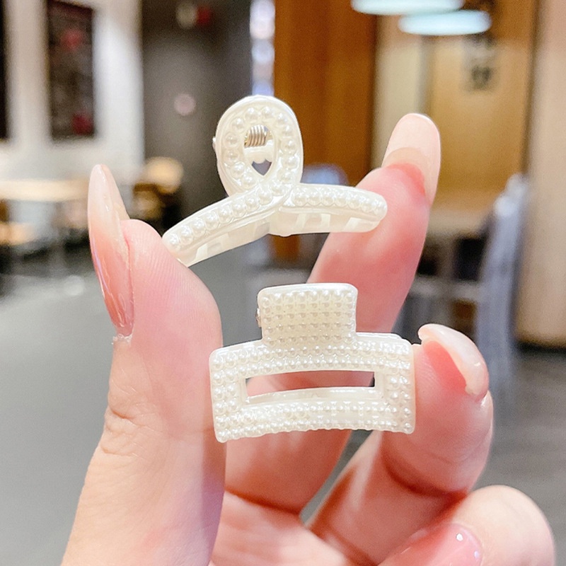 Kẹp bấu tóc mini đính ngọc trai giả thời trang Hàn Quốc