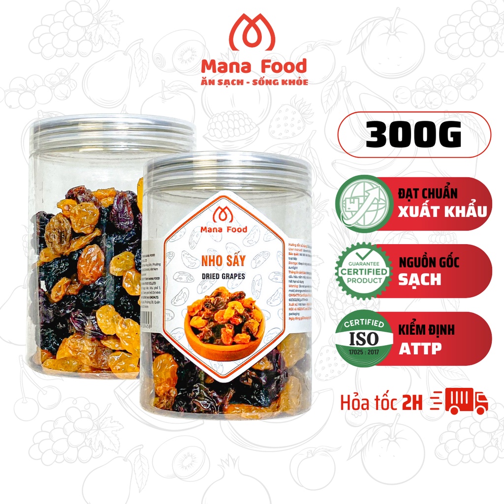 Nho Chile 3 Màu Mana Food 300G