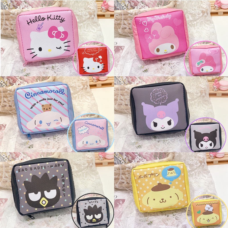 Túi đựng mỹ phẩm, băng vệ sinh Hello Kitty