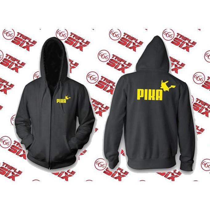 Áo Khoác Hoodie Khóa Kéo In Họa Tiết Pikachu / Puma / Pikachu / Thám Tử Pokemon Thời Trang Cho Nam Nữ