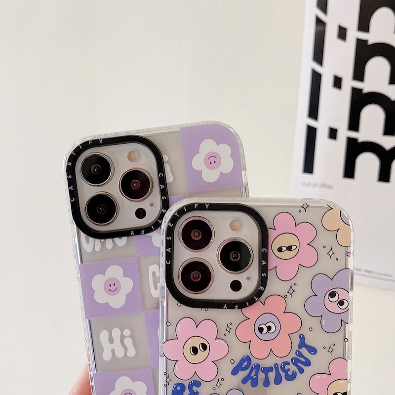 Casetify Ốp Điện Thoại Mềm Trong Suốt Họa Tiết Hoa Hướng Dương Cho iPhone 15 14 13 12 11 Pro Max Mini X XS XR 6 6s 7 8 Plus