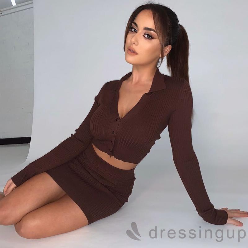 Áo Dệt Kim Nữ Tay Dài Kẻ Sọc Thời Trang