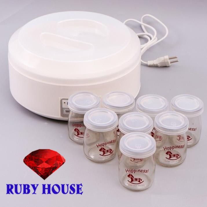 FREESHIP Máy làm sữa chua 8 cốc thủy tinh Chefman CHÍNH HÃNG-Ruby House