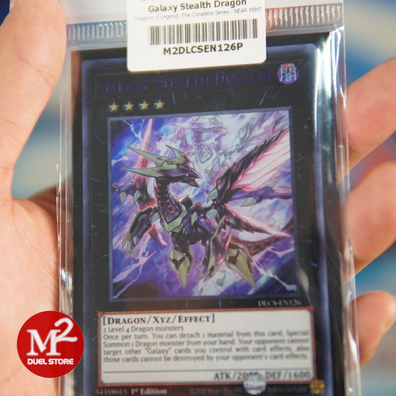 Lá bài Yugioh DLCS-EN126P Galaxy Stealth Dragon – Ultra Rare PURPLE - Đóng gói theo tiêu chuẩn M2SCCQ-Lite