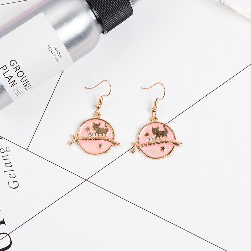 Bông Tai Hình Mèo Kitty Dễ Thương Phong Cách Hàn Quốc Đơn Giản Dễ Phối Đồ Dành Cho Nữ