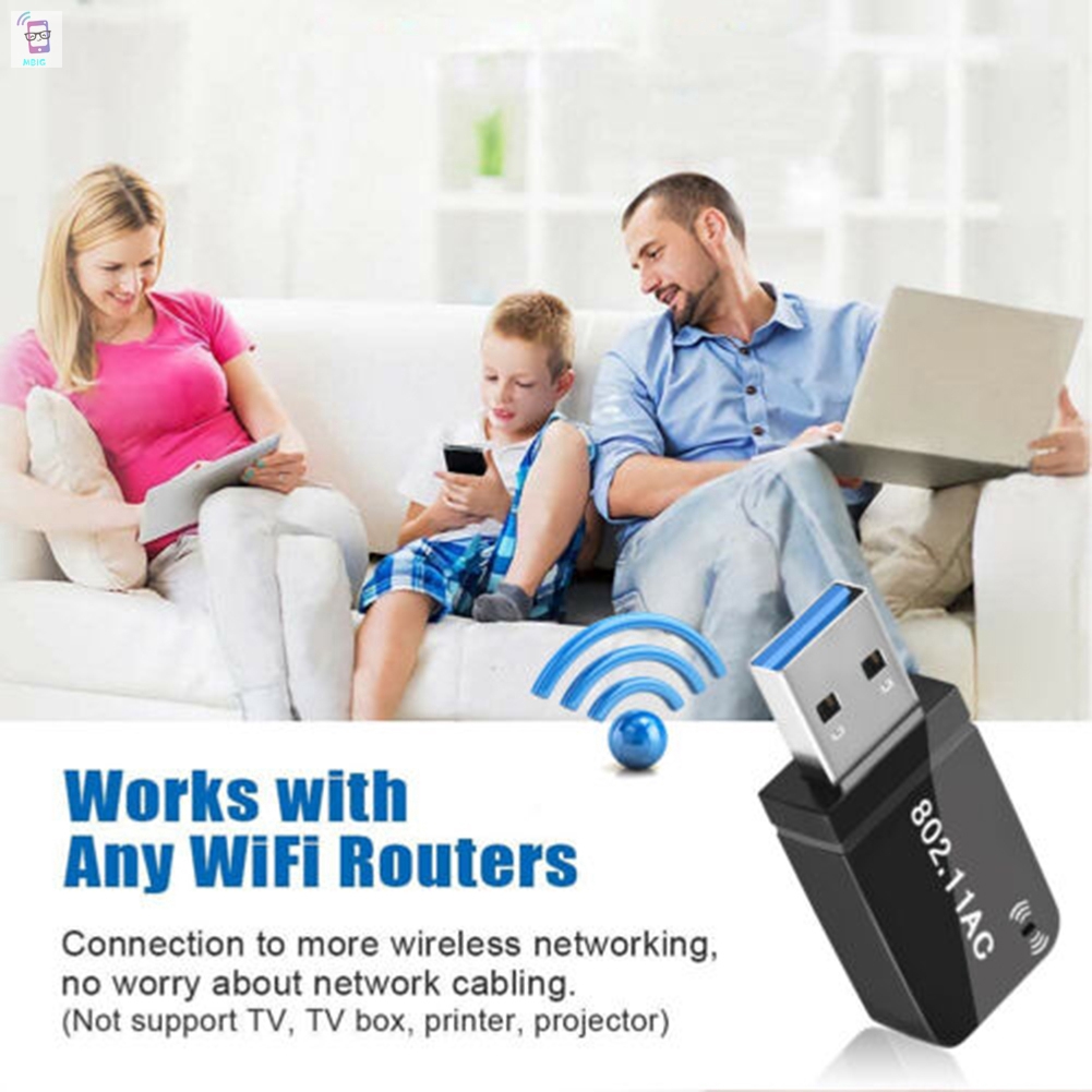 Usb Wifi mg Không Dây Ac1200 Mbps Usb 3.0 Cho Pc Laptop @ My