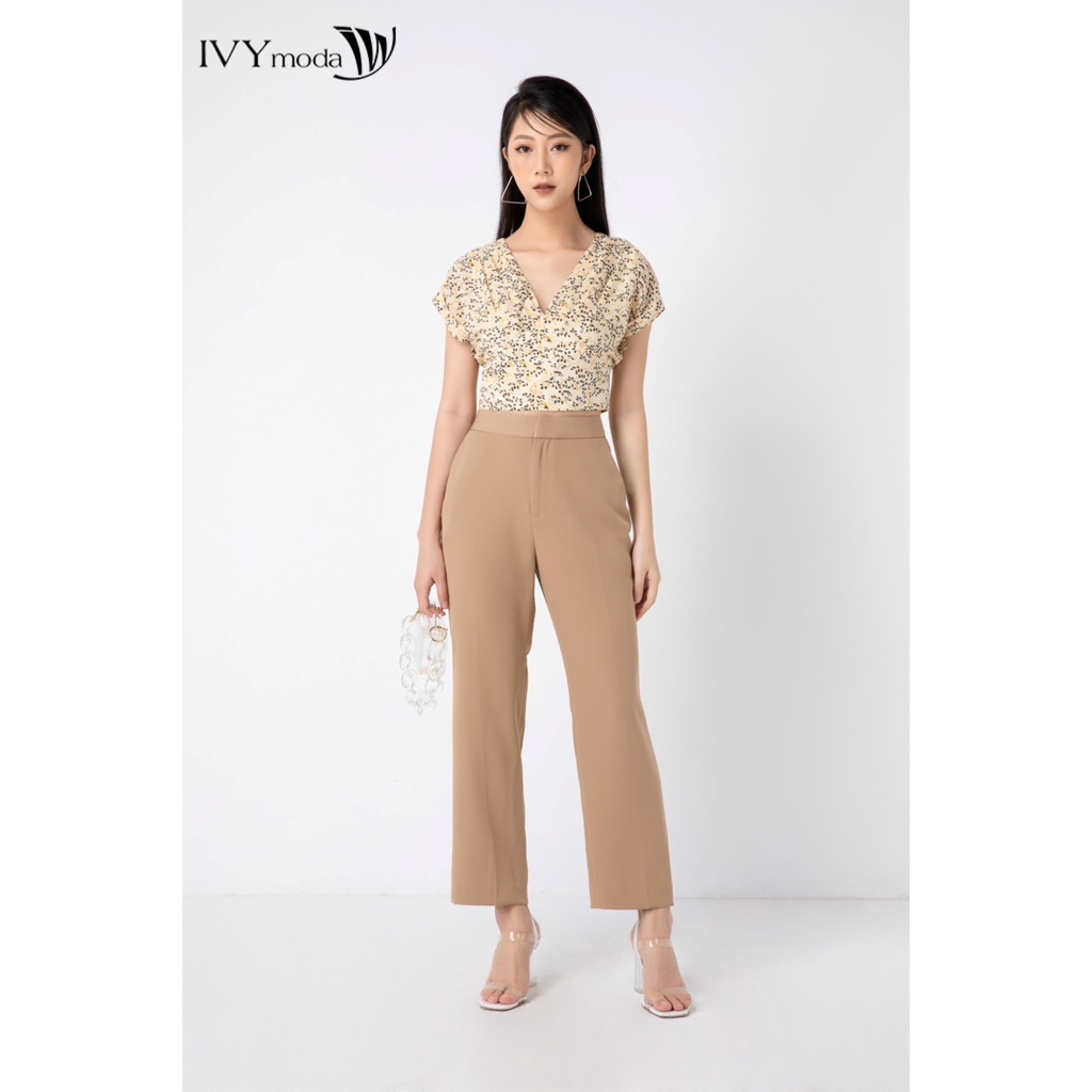 Quần dài nữ ống đứng IVY moda MS 22M6812