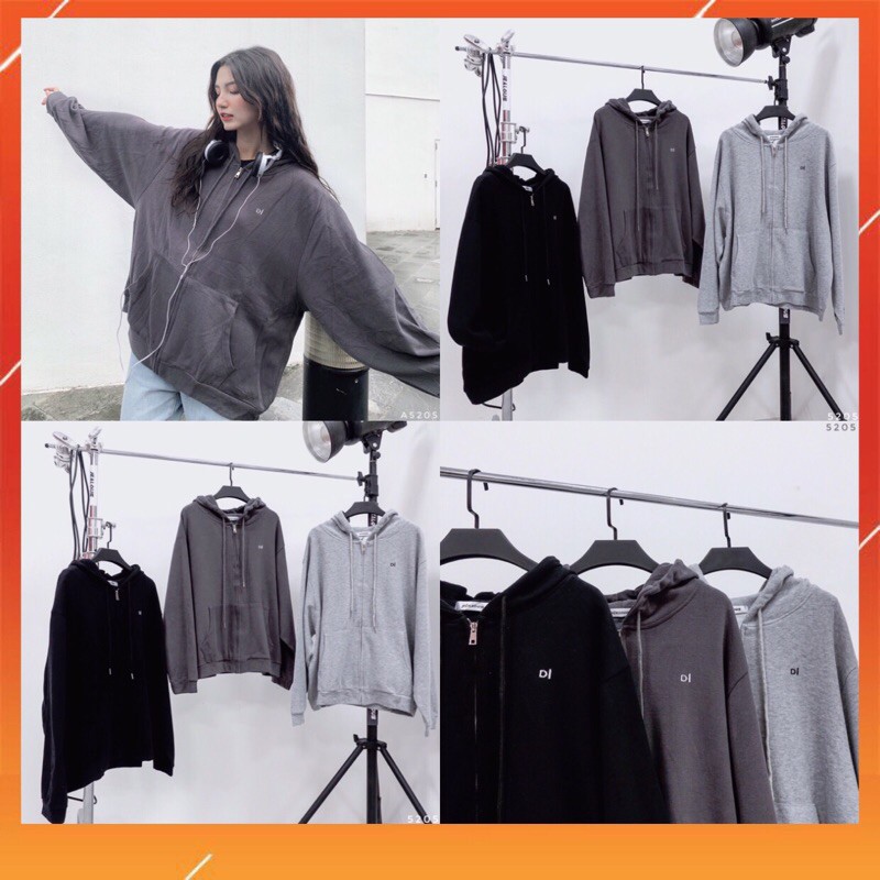 [Mã FATHANG5 giảm 10K đơn 50K]  Áo khoác hoodie ngực DI 5205